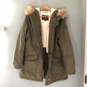 American eagle faux fur parka